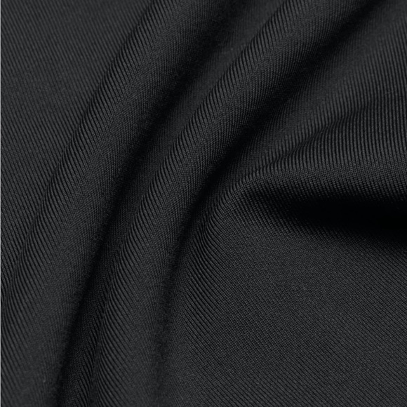 Aritzia Babaton Square Neck Long Sleeve Bodysuit in Black with Thong Bottom - Picture 9 of 10